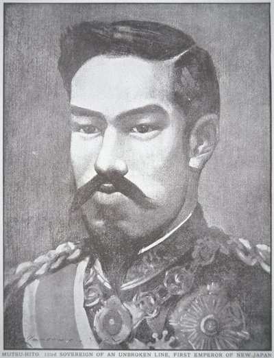 Japonský císař Mutsuhito (litho) od Unbekannt Unbekannt