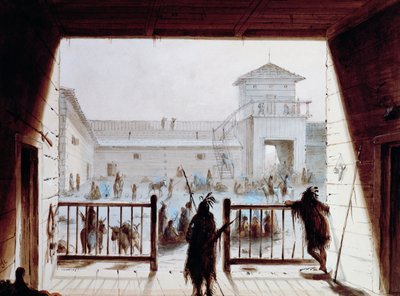 Fort Laramie, Alfred Jacob Miller (1810-1874), akvarel, USA od Unbekannt Unbekannt