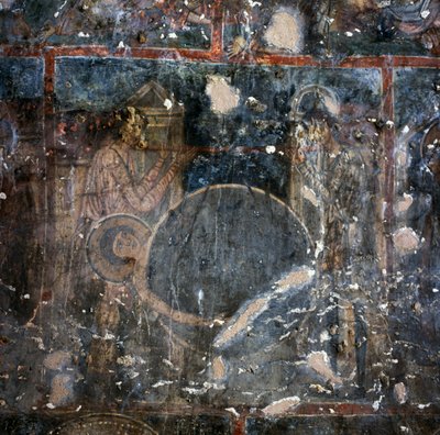 Freska v klášteře Agios Georgios, Diavaide, Kréta, Řecko (foto) od Unbekannt Unbekannt
