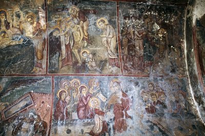 Fresky v kostele Metamorphosis tou Sotiros, Kefali, Kréta, Řecko (foto) od Unbekannt Unbekannt