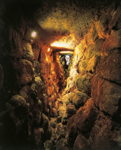 Itálie, region Sardinie, Torralba, provincie Sassari, archeologický komplex Nuraghe Sant