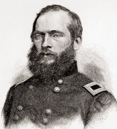 James Abram Garfield, z časopisu The Century Magazine, vydáno 1887 (rytina) od Unbekannt Unbekannt