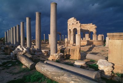 Trh Leptis Magna (Seznam světového dědictví UNESCO od Unbekannt Unbekannt