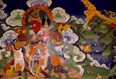 Nástěnná malba z lamaistického kláštera Lamayuru, Ladakh, Indie od Unbekannt Unbekannt