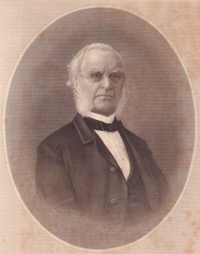 Portrét amerického metodistického biskupa Josepha Holdicha (1794-1893), rytina z dámského úložiště, Spojené státy americké, cca 1870 od Unbekannt Unbekannt