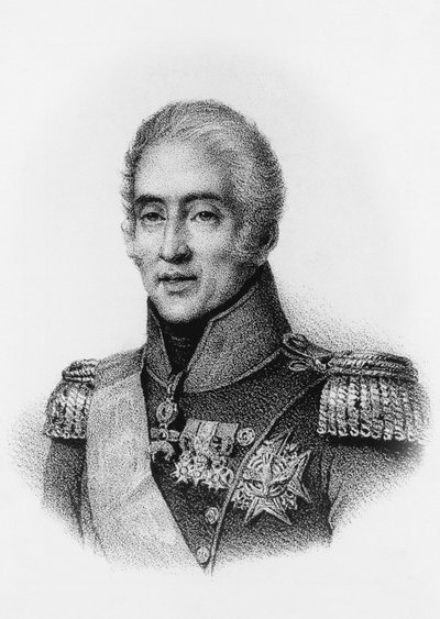 Portrét Karla X. (1757-1836), krále Francie a Navarry v letech 1824 až 1830, rytina od Unbekannt Unbekannt