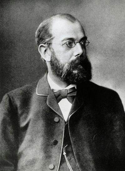 Portrét Heinricha Hermanna Robert Koch (1843-1910), německý lékař a bakteriolog, nositel Nobelovy ceny za lékařství v roce 1905, fotografie od Unbekannt Unbekannt