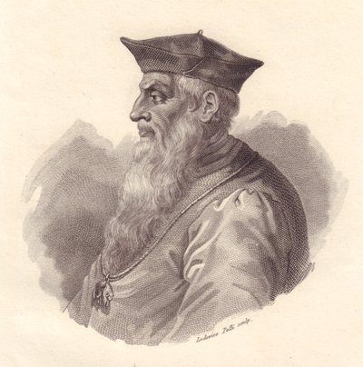 Portrét italského admirála Andrea Doria (1466-1560), mědirytina Ludovico Pelli od Unbekannt Unbekannt