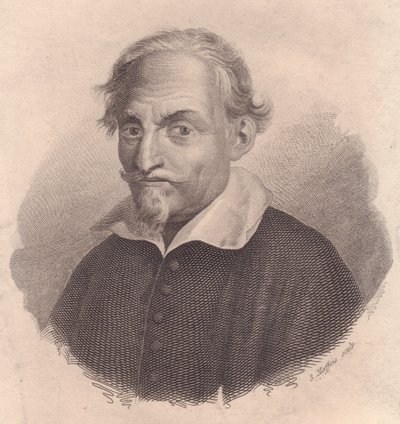 Portrét italského spisovatele a básníka Alessandra Tassoniho (1565-1635) mědirytina S Maffeis od Unbekannt Unbekannt