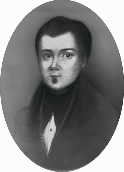 Portrét Jacopo Ruffini (1805-1833), italský lékař a vlastenec, rytina od Unbekannt Unbekannt