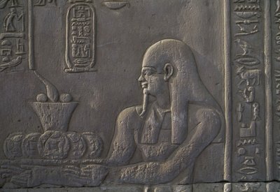 Reliéf zobrazující dárce, chrám Kom Ombo, Egypt, egyptská civilizace, dynastie Ptolemaiovců, 2.–1. století před naším letopočtem od Unbekannt Unbekannt