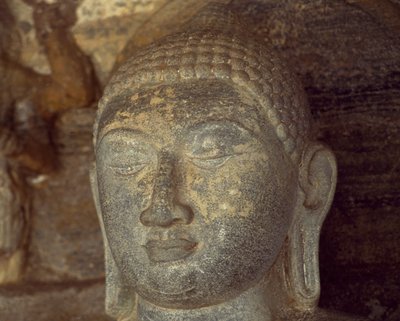 Srí Lanka, Polonnaruwa, detail sochy Buddhy z Gal Vihara (seznam světového dědictví UNESCO od Unbekannt Unbekannt