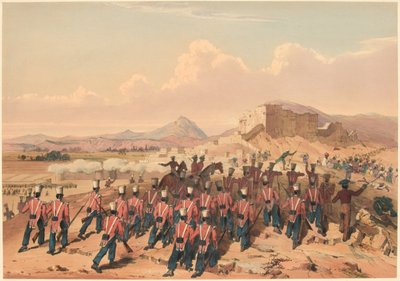 „Útok Khelatu. [The 17th Regt] Taking the Heights