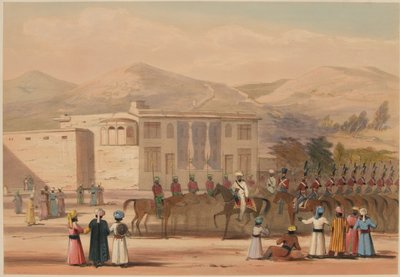 „Vstup Shaha Soojaha do Caboolu [sic]“ od Lieutenant Thomas (after) Wingate