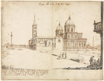 Osmnáct pohledů na Řím: Bazilika Santa Maria Maggiore od Lievin Cruyl