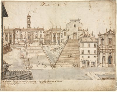 Osmnáct pohledů na Řím: Campidoglio od Lievin Cruyl