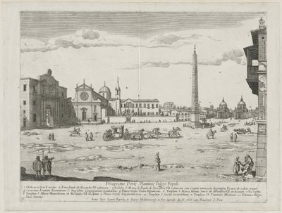 Prospekt míst města Říma Insign[ium], 1666. od Lievin Cruyl
