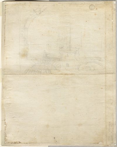 Skica pro San Giovanni in Laterano verso, 1664. od Lievin Cruyl