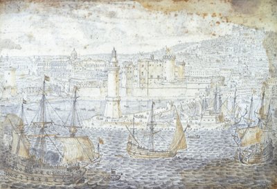 Pohled na Neapol, Lievin Cruyl (1640-1720), Itálie od Lievin Cruyl