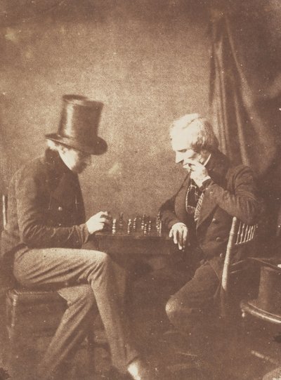 Hráči šachu, ca. 1845. od Likely by Antoine François Jean Claudet.