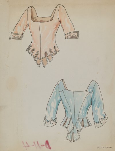 Saténový živůtek, c. 1938. od Lillian Causey