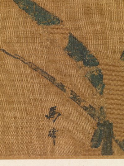 Orchideje, druhá čtvrtina 13. století (albový list; tuš a barva na hedvábí) od Lin Ma