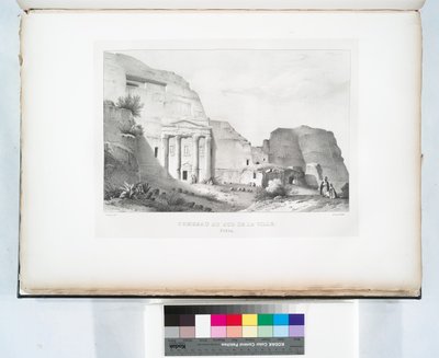 Hrobka na jihu města, Petra od Linant (Linant Pasha) Bellefonds