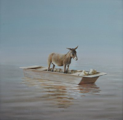Osel na řece od Lincoln Seligman