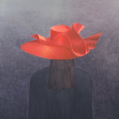 Red Hat, 2004 (akryl na plátně) od Lincoln Seligman