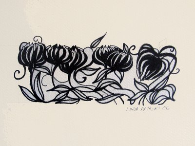 Krokus, 2014 (pero a tuš) od linda arthurs