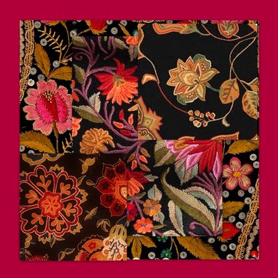 FLORAL COLLAGE, 2018 (kombinovaná technika) od linda arthurs