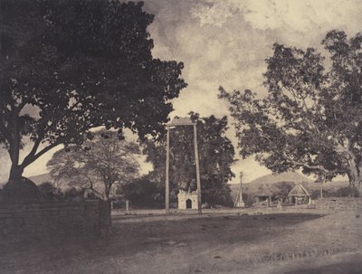 Beekinpully: Permaulova houpačka v Mariammah Covil, prosinec 1857 - leden 1858 (foto) od Linnaeus Tripe