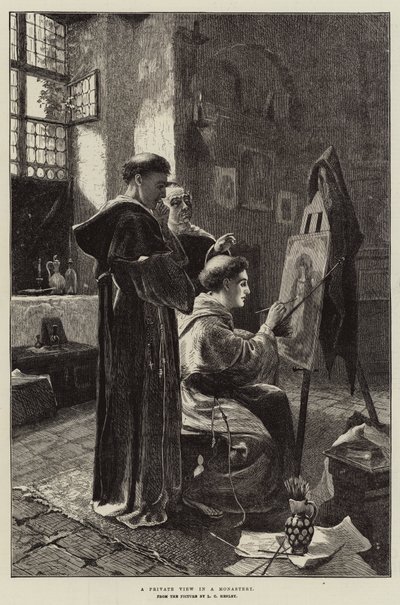 Soukromý výhled v klášteře od Lionel Charles Henley