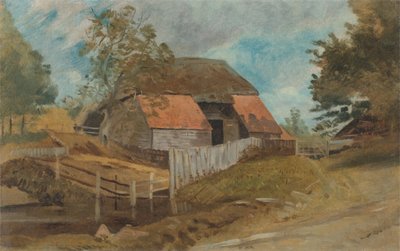 Stará stodola, ca. 1855 od Lionel Constable