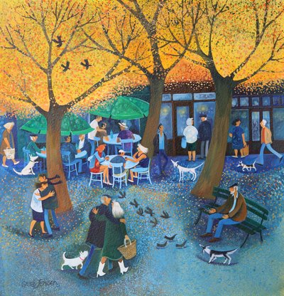 Apero Time 2016 (akrylové inkousty na papíře) od Lisa Graa Jensen