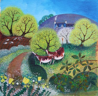 Winding Lane, 2021 (akryl na plátně) od Lisa Graa Jensen