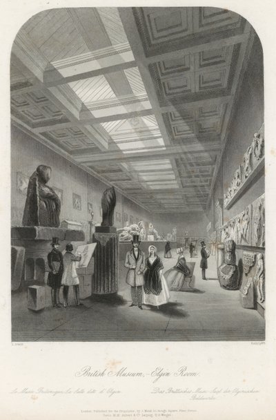 Elgin Room v Britském muzeu od Llewellyn Jewitt