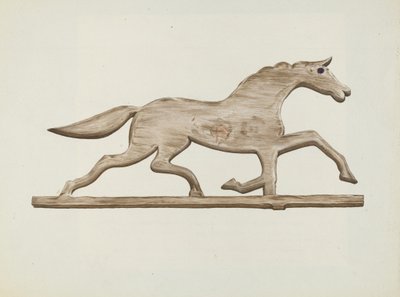 Horse Weather Vane, c. 1938. od Lloyd Broome