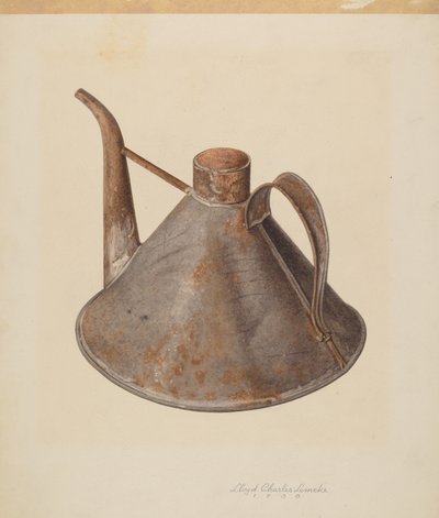 Plechovka na olej, c. 1938. od Lloyd Charles Lemcke