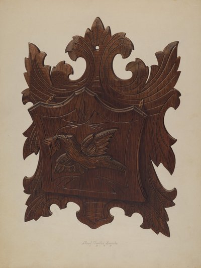 Nástěnný stojan na noviny, 1939. od Lloyd Charles Lemcke