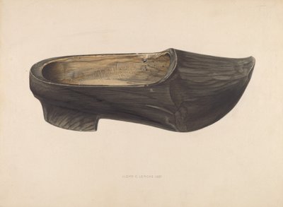 Dřevěná bota, 1937. od Lloyd Charles Lemcke