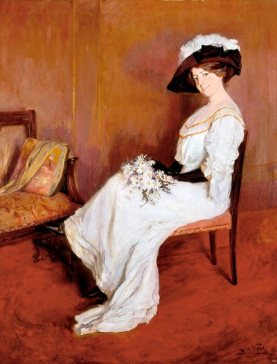 Portrét paní Marta Vidalová. Obraz Lluisa Vidal i Puig (1876-1918) od Lluisa Vidal i Puig