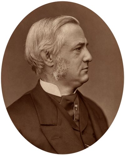 Frederick Max Muller, profesor srovnávací filologie na Oxfordské univerzitě, 1878. od Lock and Whitfield
