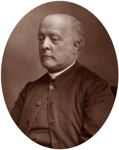 Rev Sir Frederick A Gore Ouseley, Bart, profesor hudby na univerzitě v Oxfordu, 1883. od Lock and Whitfield