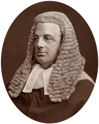 Vpravo Hon Sir William Baliol Brett, soudce odvolacího soudu, 1877. od Lock and Whitfield