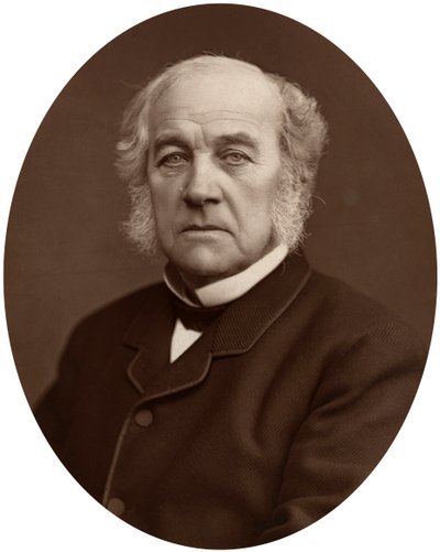 Samuel Morley , MP, průmyslník a politik, 1882. od Lock and Whitfield