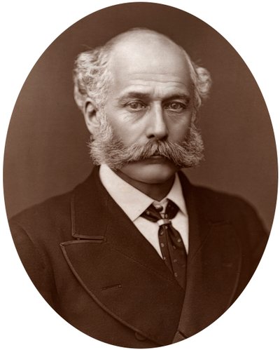 Sir Joseph Bazalgette, CB, britský stavební inženýr, 1877. od Lock and Whitfield