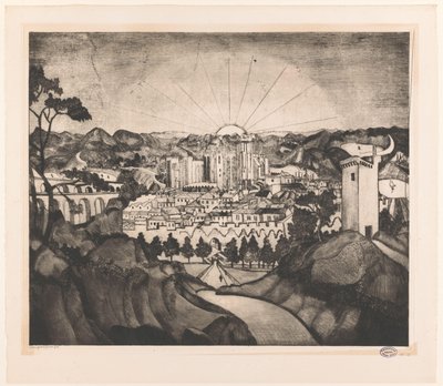 Avignon (původní název) od Lodewijk Schelfhout (signed by artist)