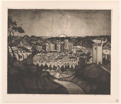Avignon (původní název) od Lodewijk Schelfhout (signed by artist)
