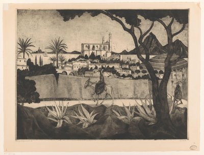 Bastia na Korsice Bastia (původní název) od Lodewijk Schelfhout (signed by artist)